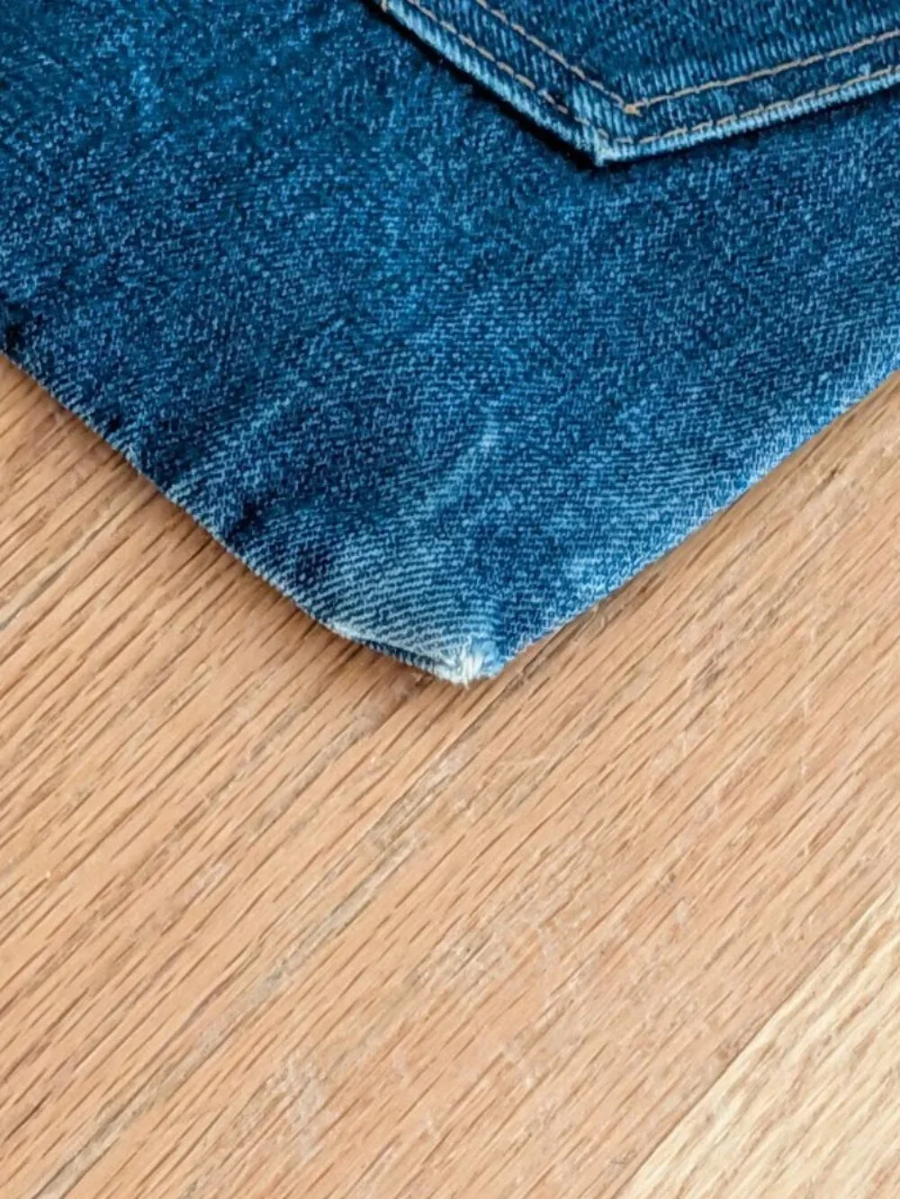 Vintage Levis Big E denim bag 1970s